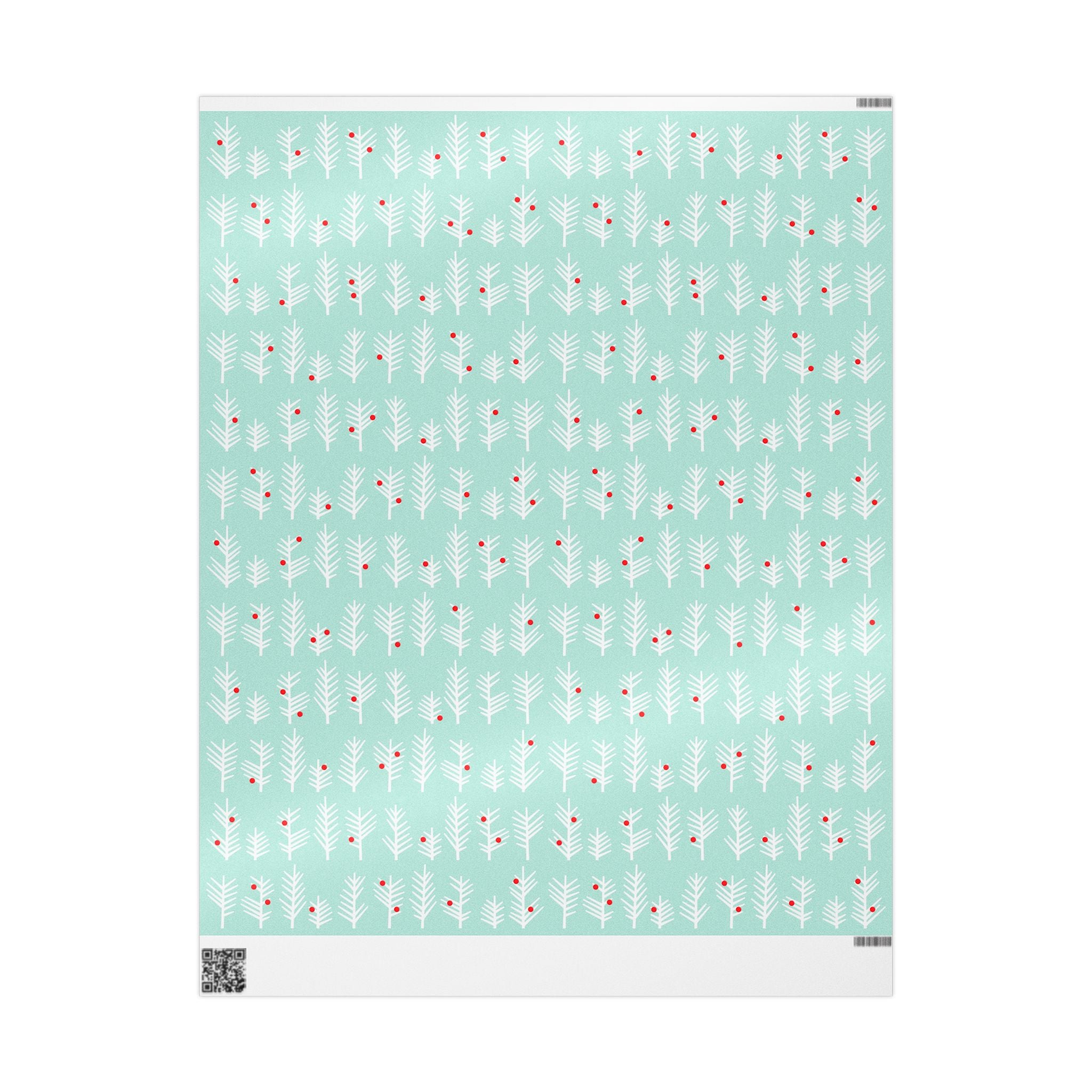 Mint Evergreen Wrapping Paper – Modern Holiday Gift Wrap by Flora & Co.