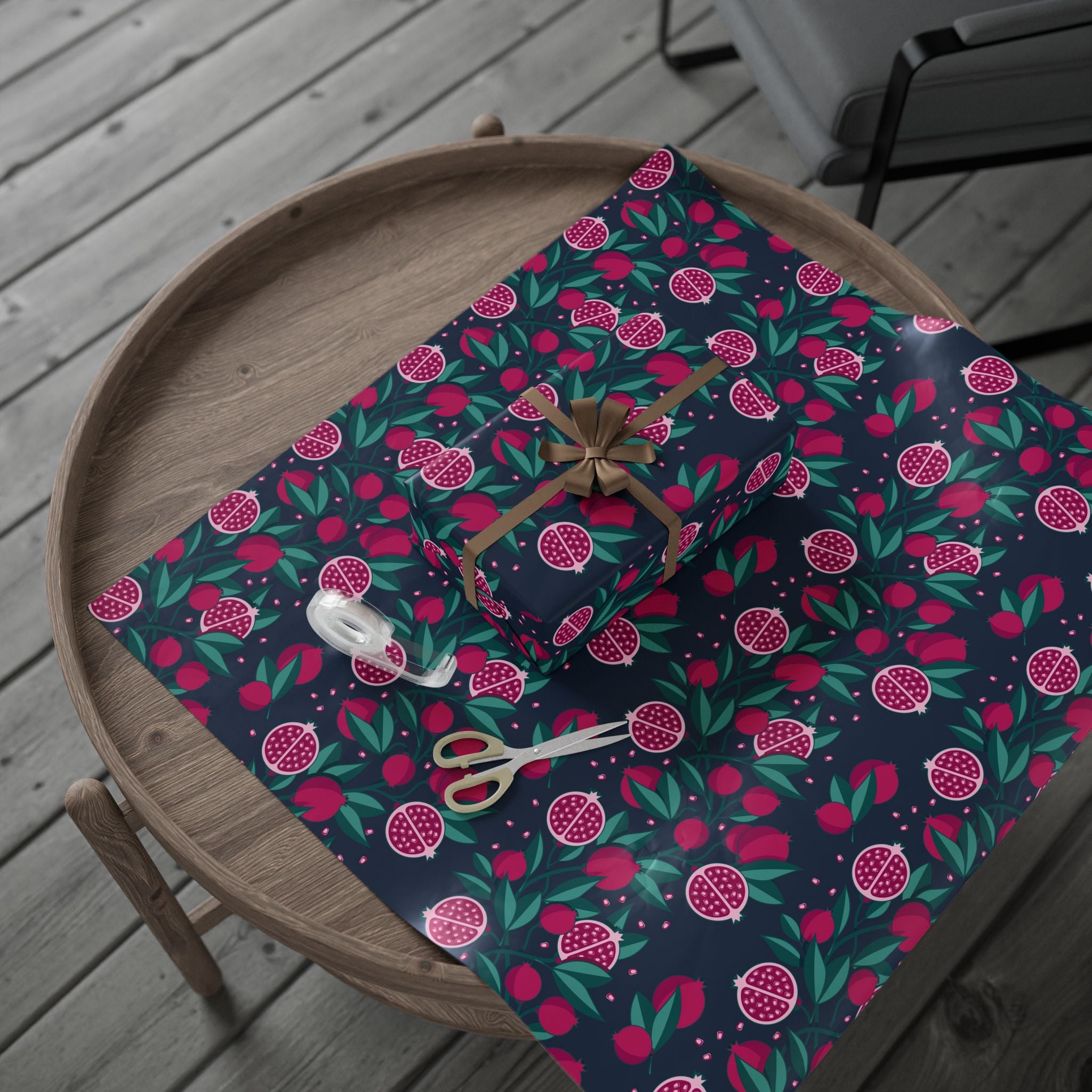 Pomegranate Wrapping Paper – Bold Botanical Gift Wrap by Flora & Co.