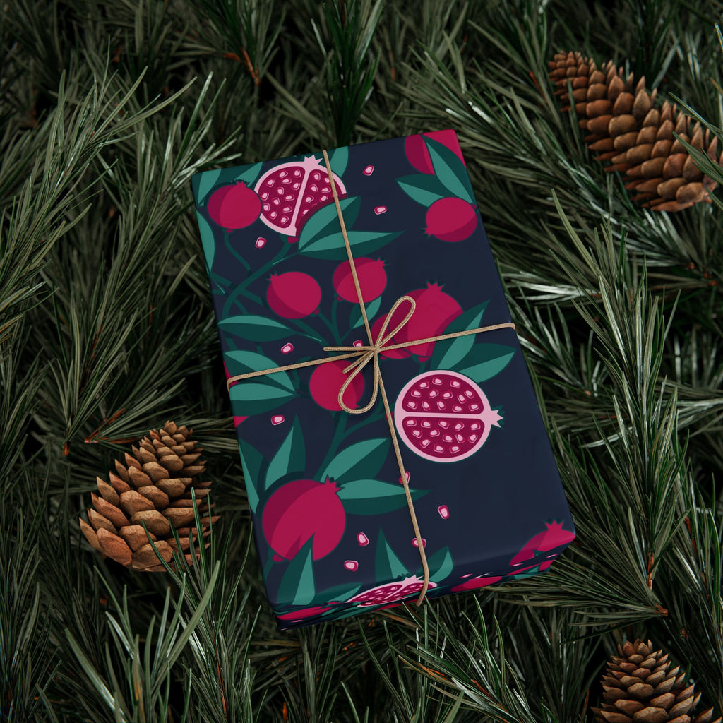 Pomegranate Wrapping Paper – Bold Botanical Gift Wrap by Flora & Co.