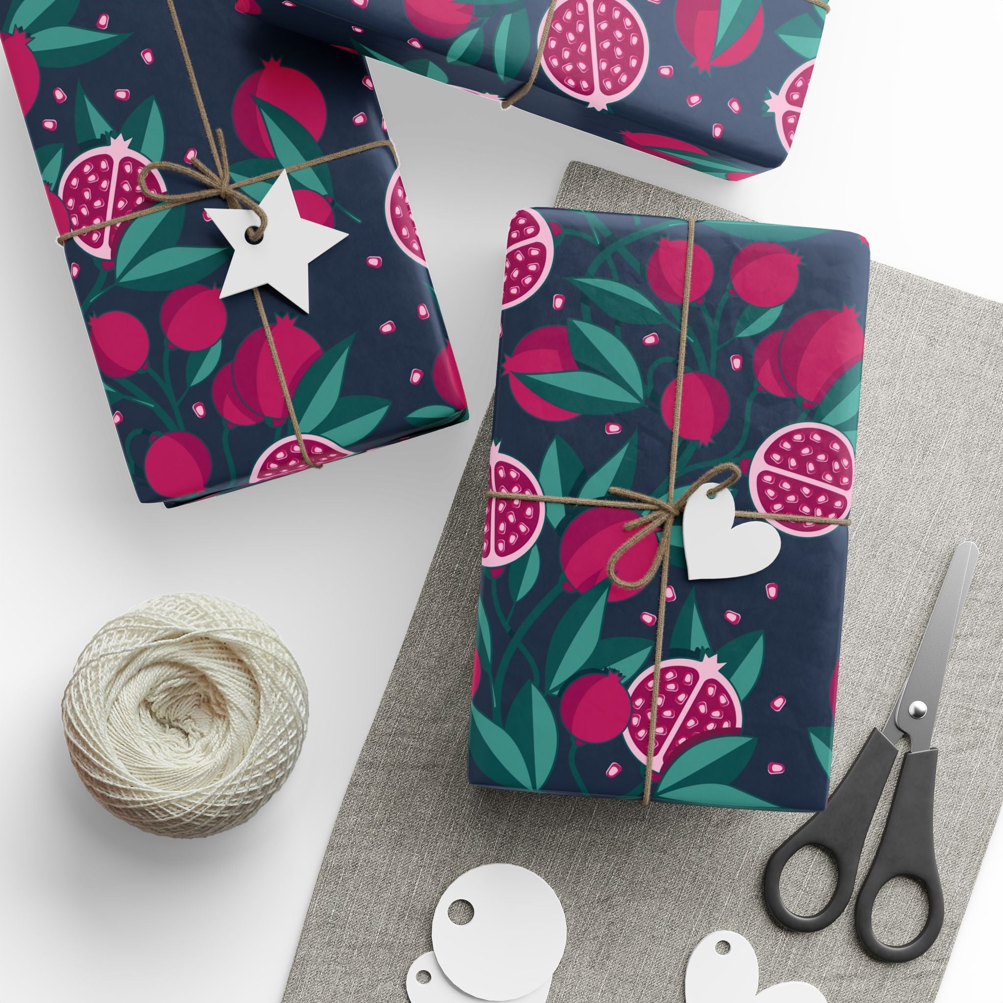 Pomegranate Wrapping Paper – Bold Botanical Gift Wrap by Flora & Co.