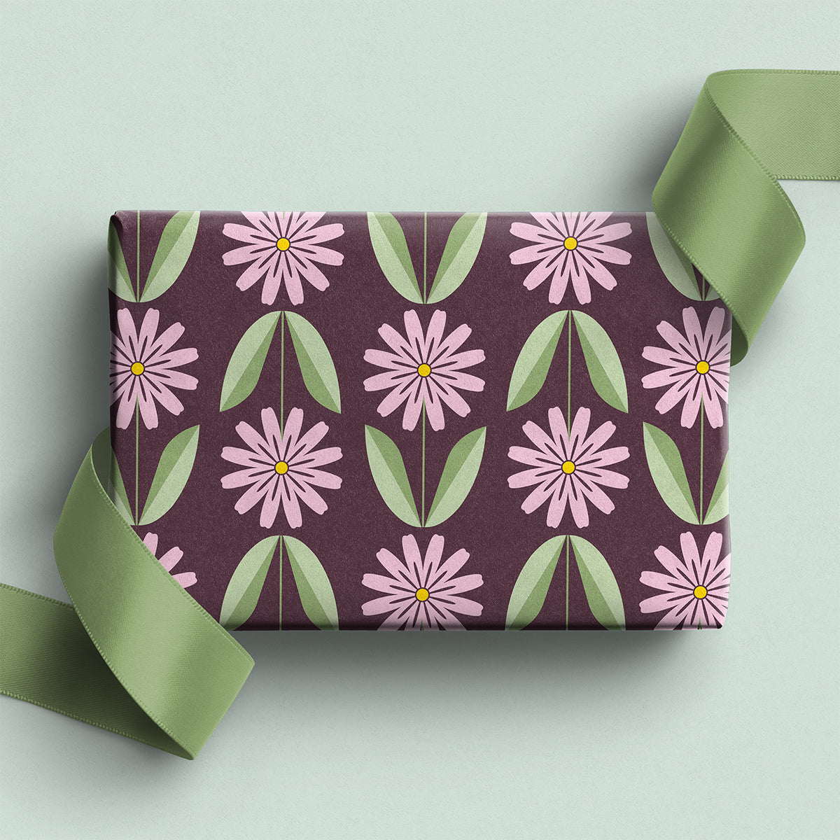 Pink Daisy Wrapping Paper – Cheerful Floral Gift Wrap by Flora & Co.