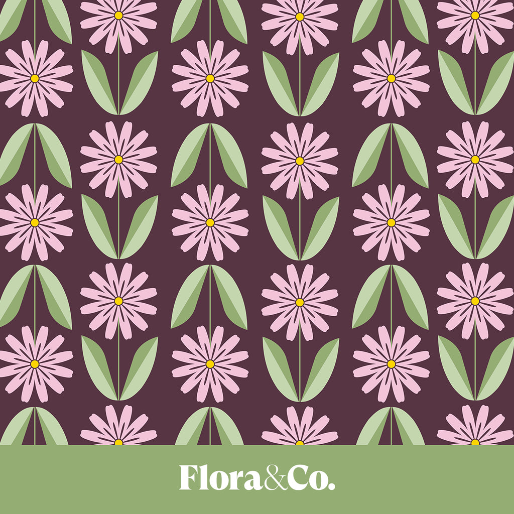 Pink Daisy Wrapping Paper – Cheerful Floral Gift Wrap by Flora & Co.