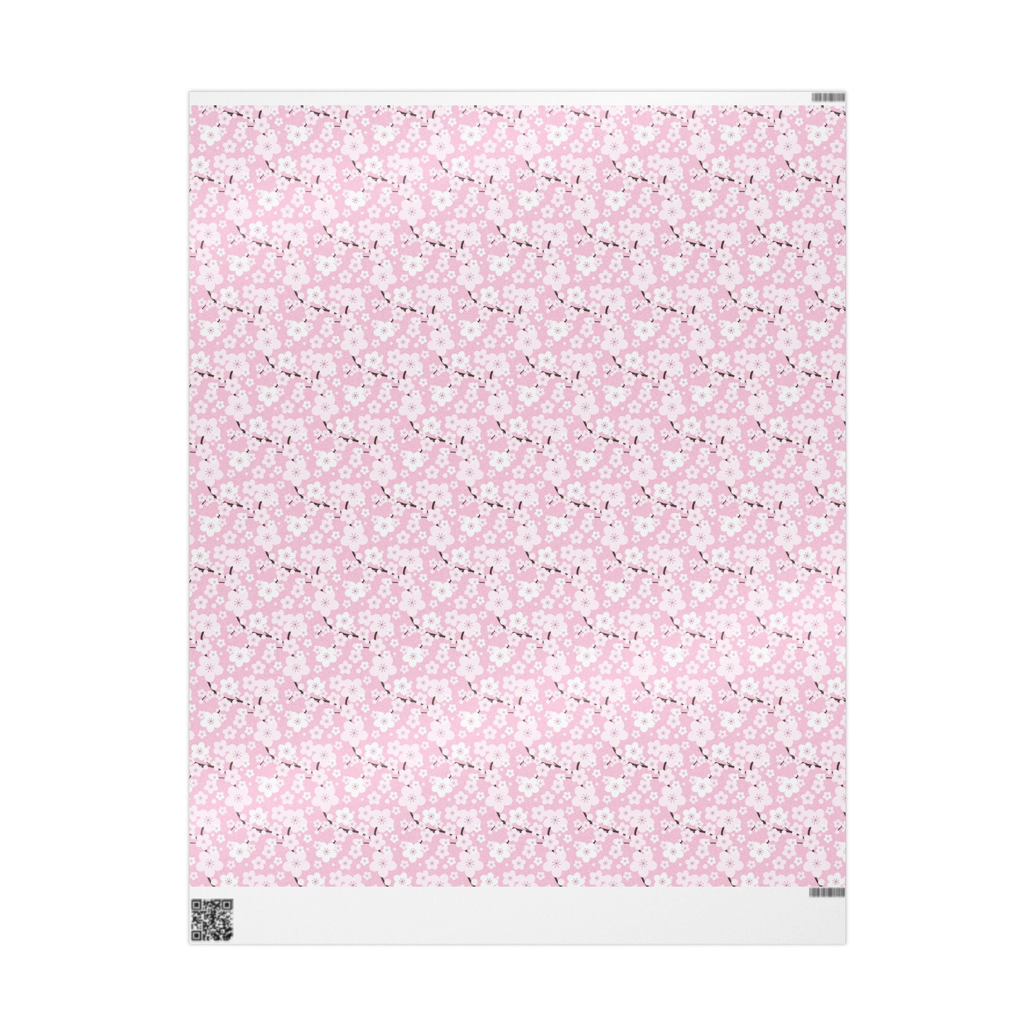 Cherry Blossom Wrapping Paper – Elegant Pink Floral Gift Wrap by Flora & Co.