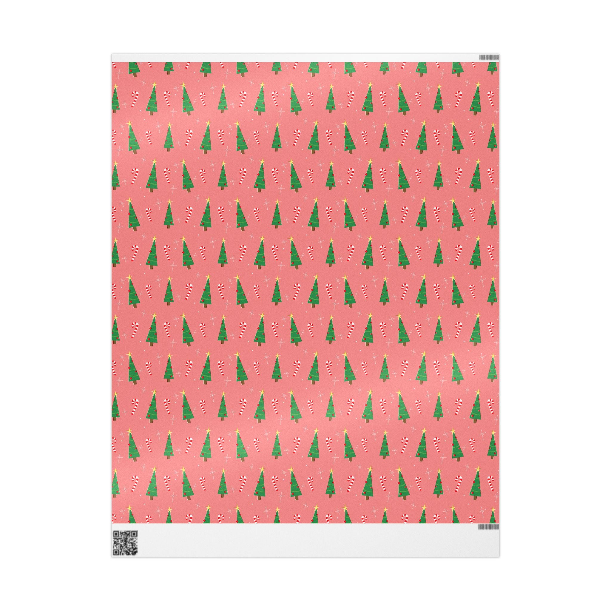 Retro Christmas Tree Wrapping Paper – Vintage Holiday Gift Wrap by Flora & Co.