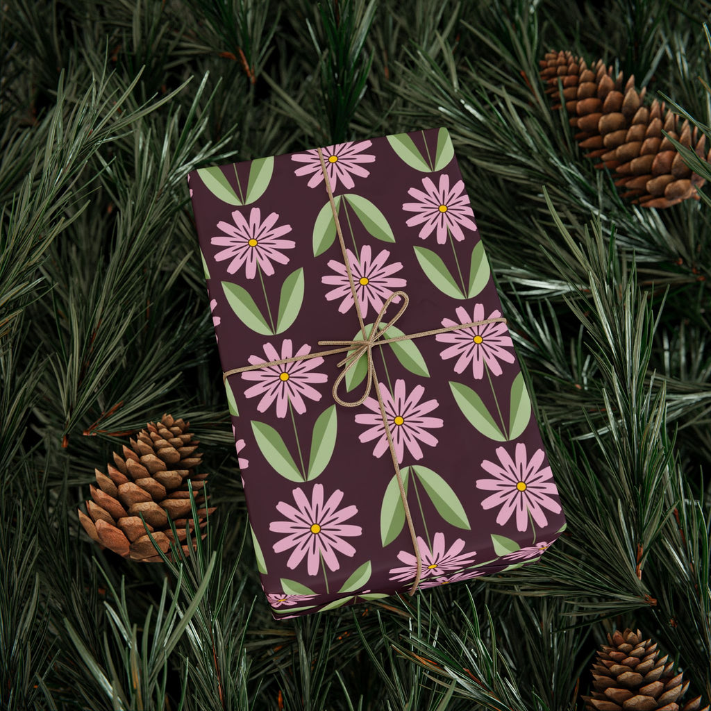 Pink Daisy Wrapping Paper – Cheerful Floral Gift Wrap by Flora & Co.